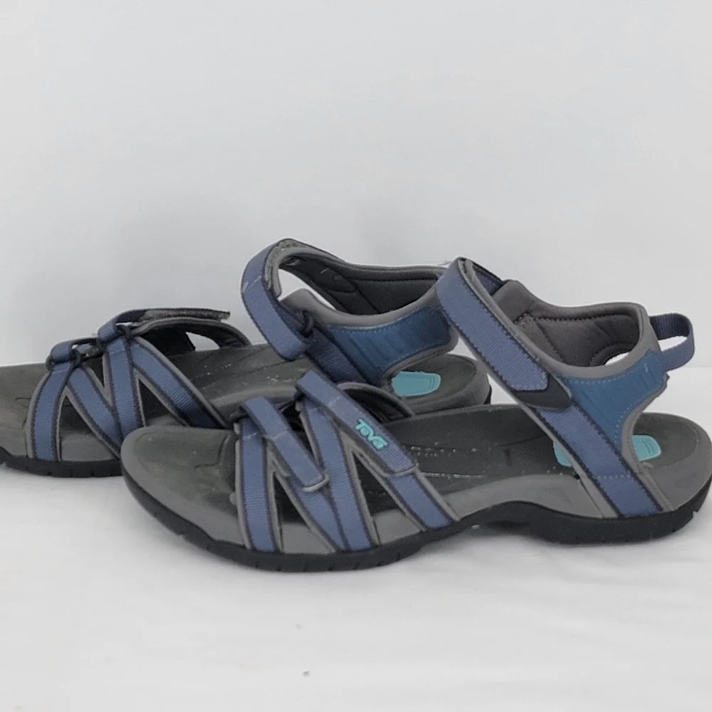 Teva Tirra Blue Grey Strappy Athletic Hiking Water Sandals 4266 Womens 10
